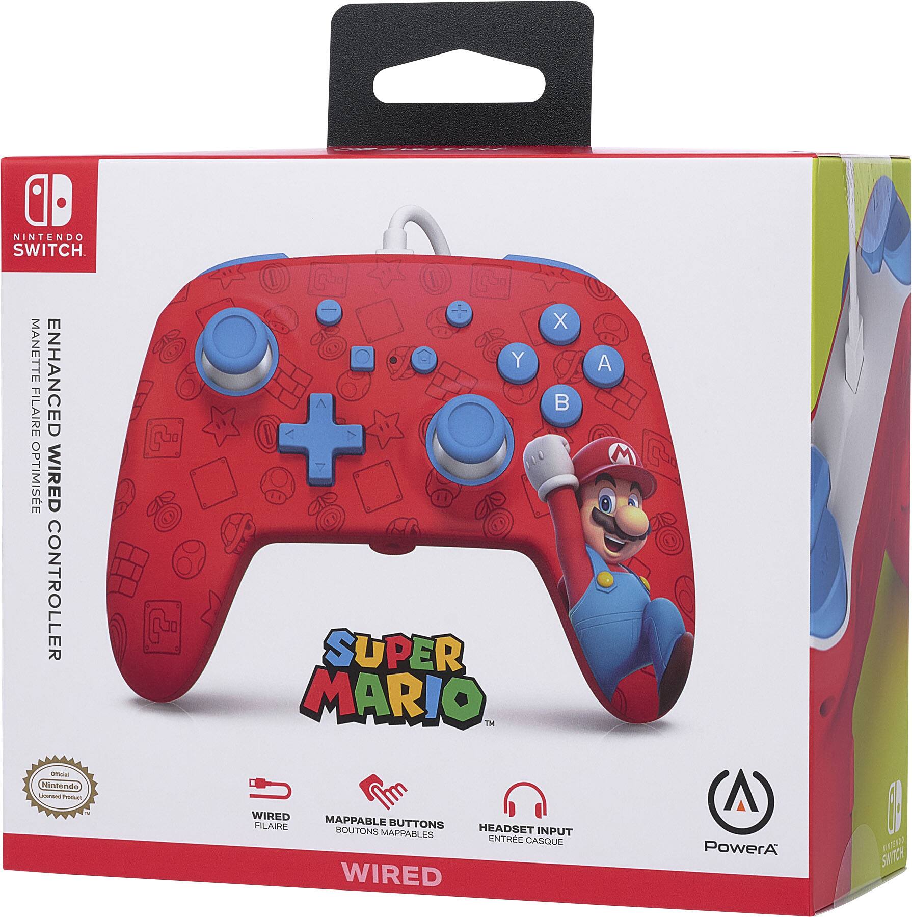 Alt View 18. PowerA - Enhanced Wired Controller for Nintendo Switch - Woo-hoo! Mario.