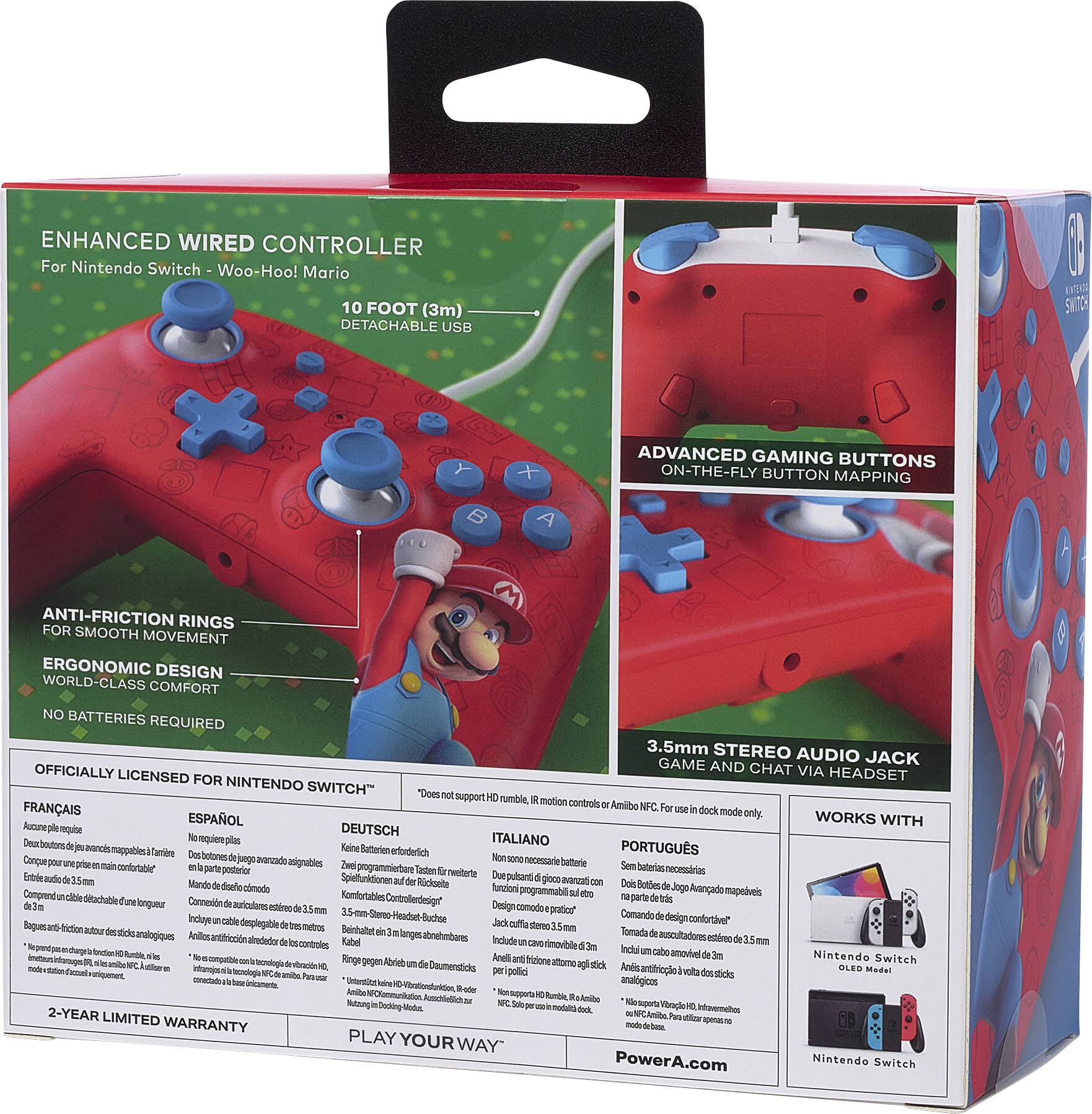Alt View 19. PowerA - Enhanced Wired Controller for Nintendo Switch - Woo-hoo! Mario.