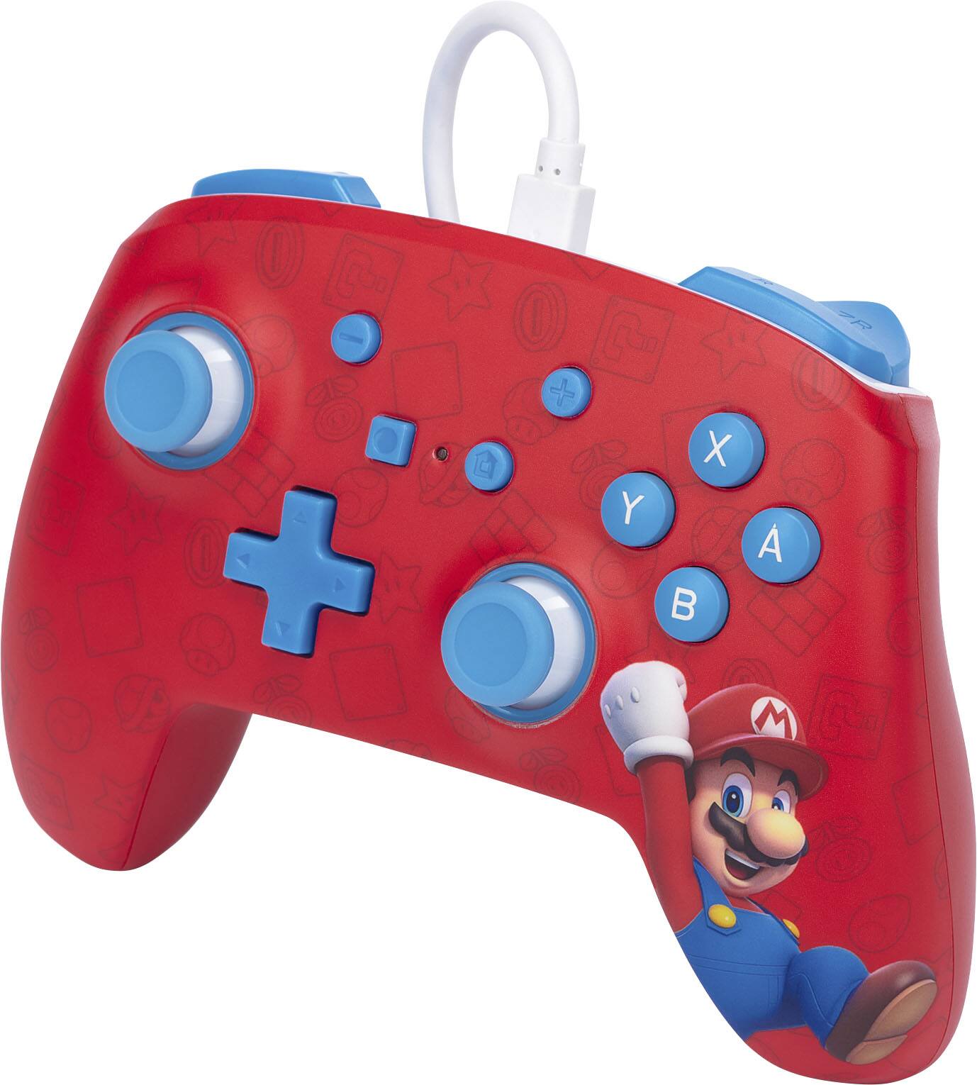 Left. PowerA - Enhanced Wired Controller for Nintendo Switch - Woo-hoo! Mario.