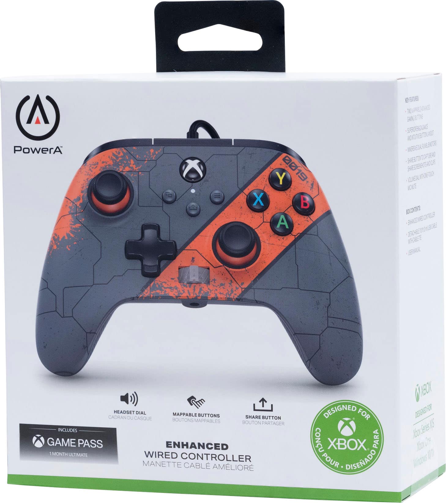 Alt View 18. PowerA - Enhanced Wired Controller for Xbox Series X|S - Galactic Mission.