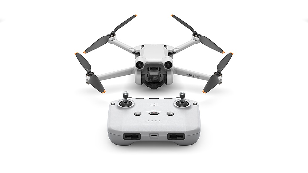 DJI - Geek Squad Certified Refurbished Mini 3 Pro Quadcopter with Remote Controller - Gray