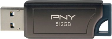 PNY - PRO Elite V2 512GB USB 3.2 Gen 2 Flash Drive - Black - Front_Zoom