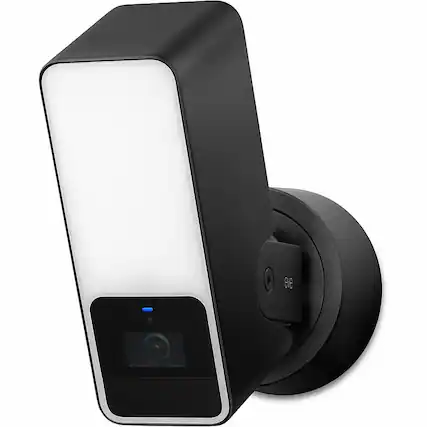 Front. Eve - Eve Outdoor Cam - Secure floodlight camera with Apple HomeKit Secure Video technology - White.