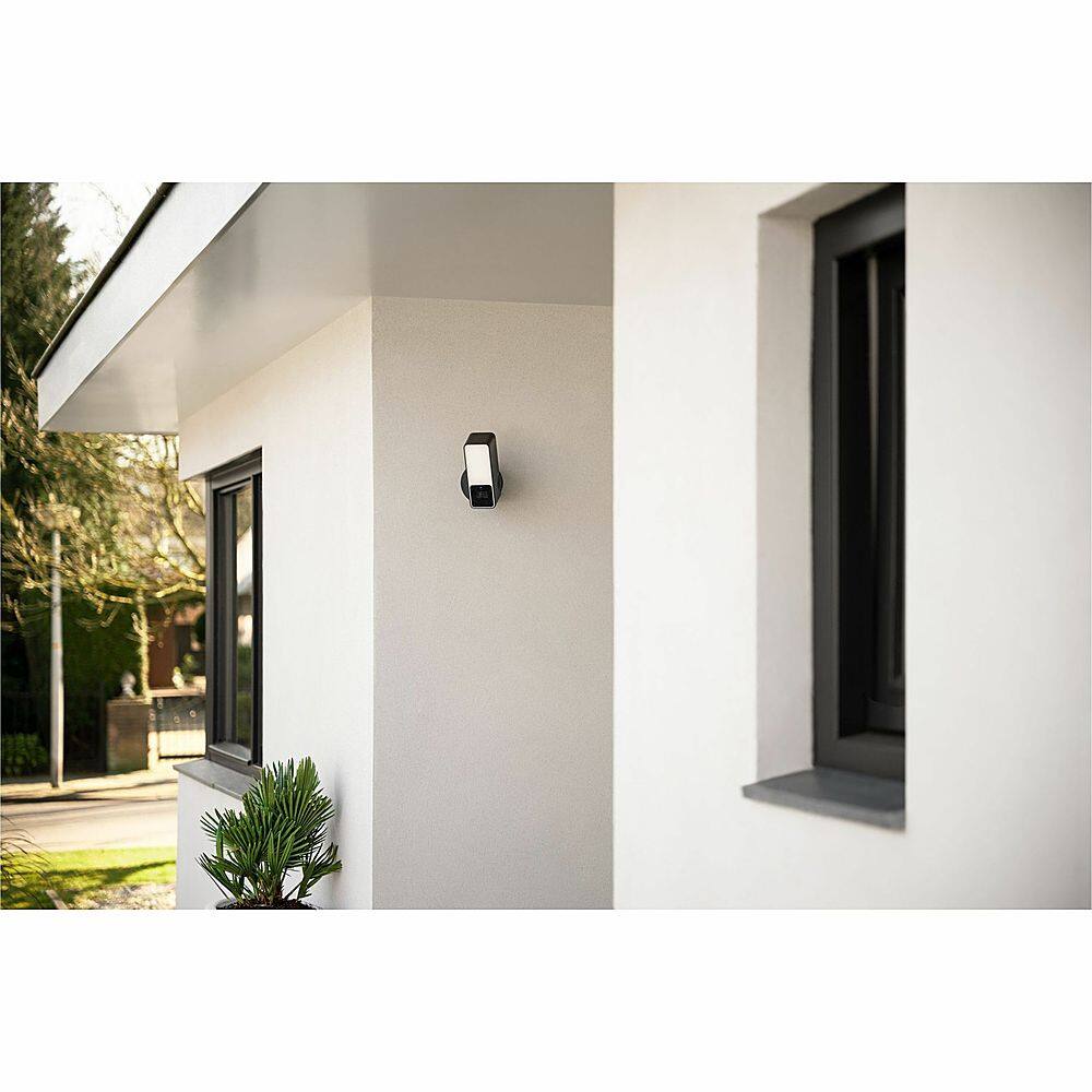 Alt View 22. Eve - Eve Outdoor Cam - Secure floodlight camera with Apple HomeKit Secure Video technology - White.