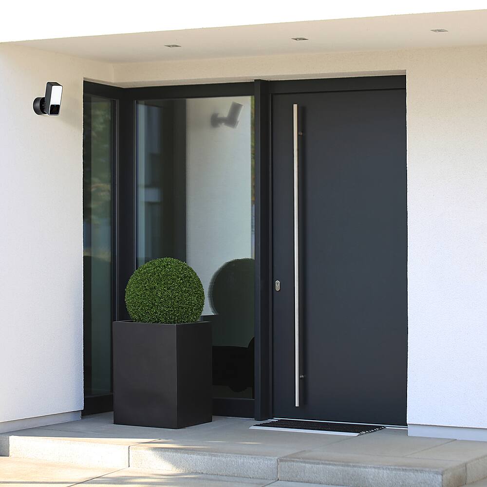 Alt View 31. Eve - Eve Outdoor Cam - Secure floodlight camera with Apple HomeKit Secure Video technology - White.