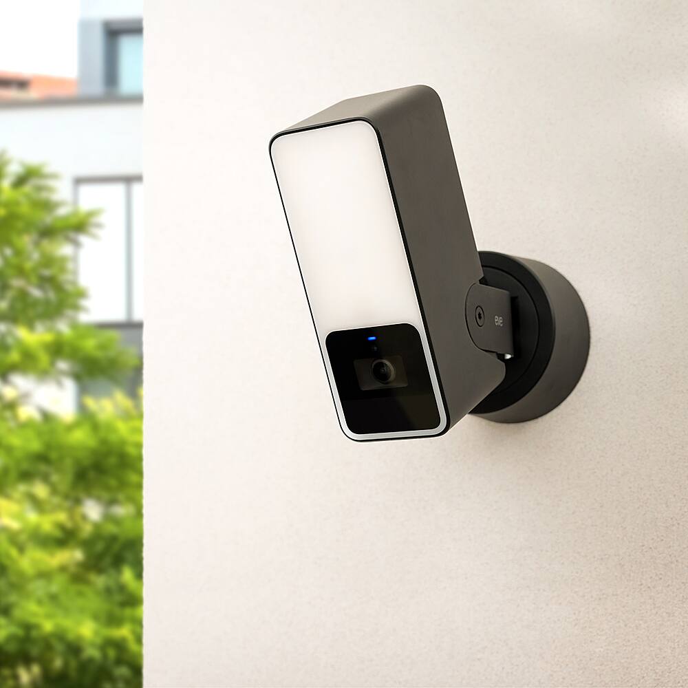 Alt View 32. Eve - Eve Outdoor Cam - Secure floodlight camera with Apple HomeKit Secure Video technology - White.