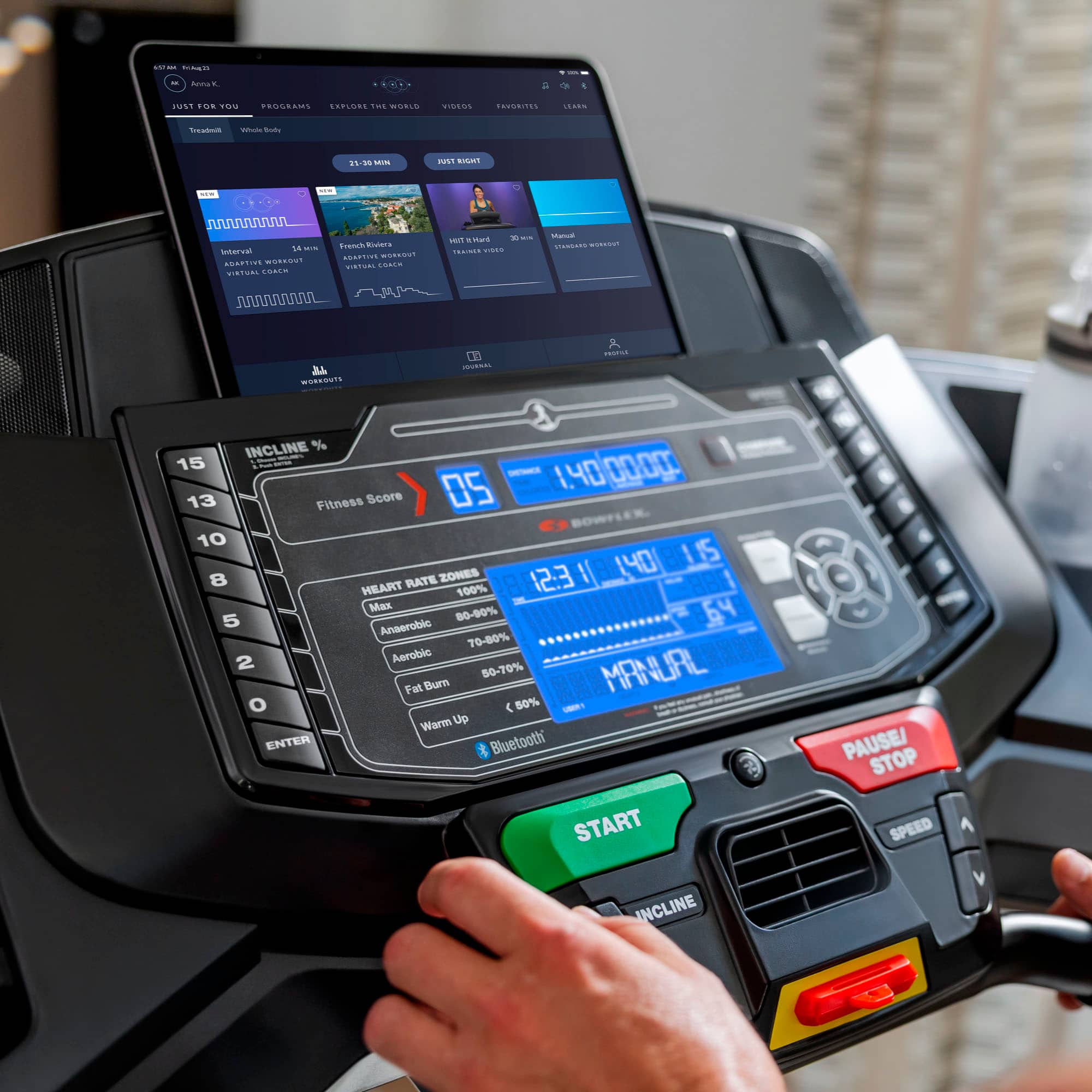 Alt View 19. BXT8J Treadmill - Black.