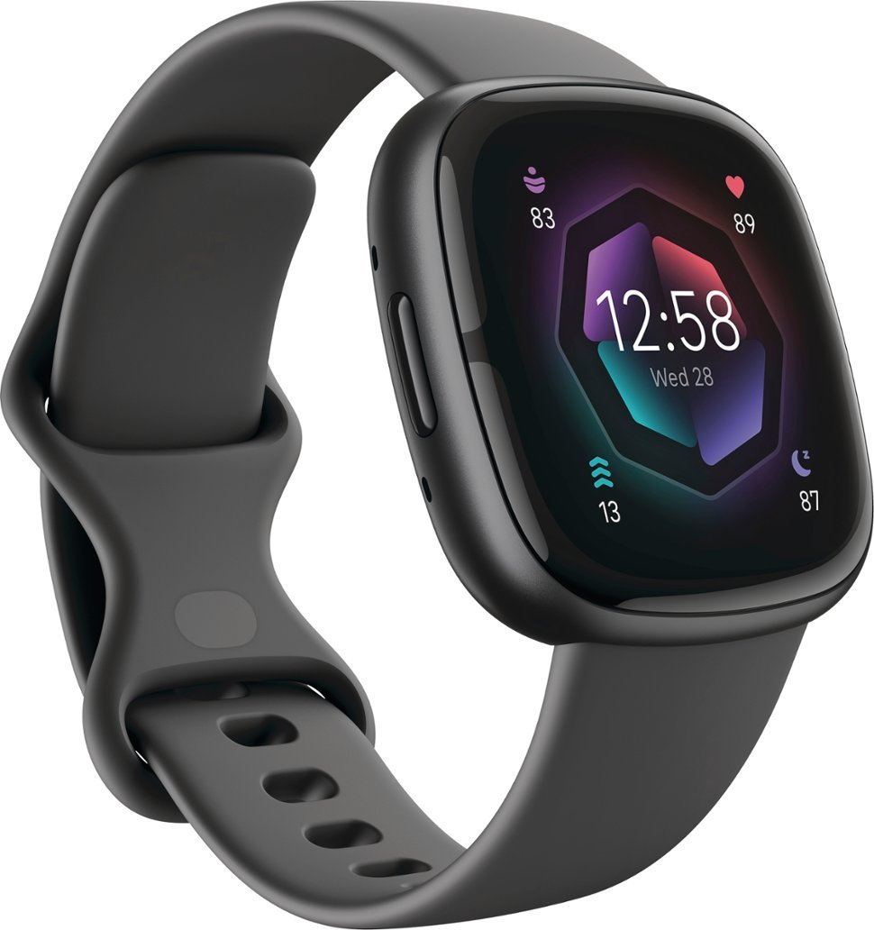 Zoom in on Angle Zoom. Fitbit - Sense 2 Advanced Health Smartwatch - Graphite.