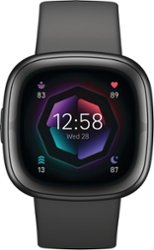 Fitbit - Sense 2 Advanced Health Smartwatch - Graphite - Front_Zoom