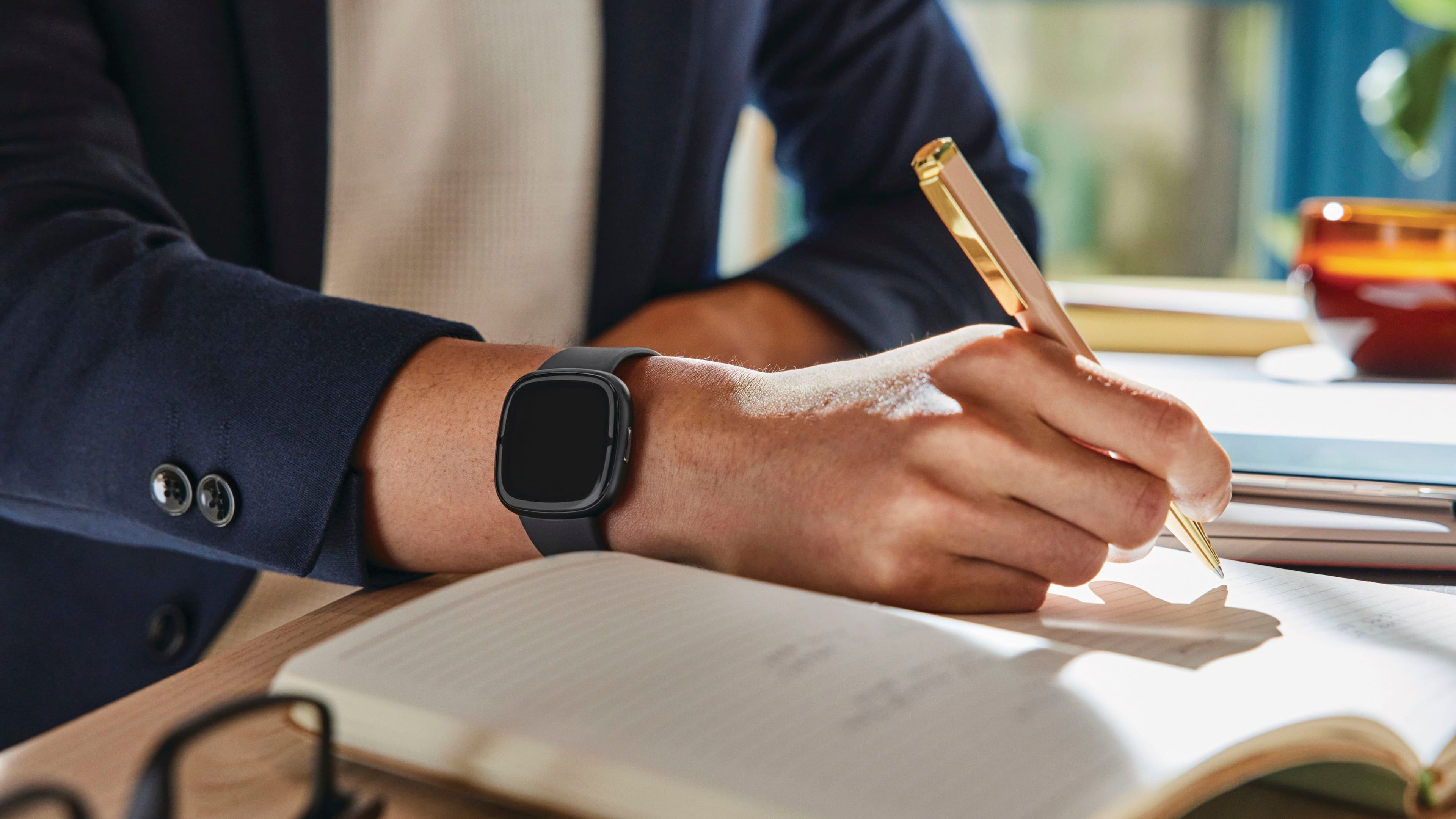 GradeB - FITBIT Sense 2 Shadow Grey + Graphite Smart Watch