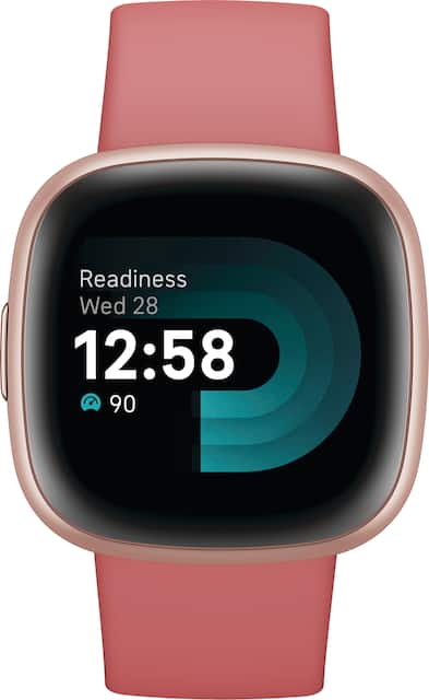 Fitbit Versa 4 Fitness Smartwatch Copper Rose FB523RGRW US Best Buy