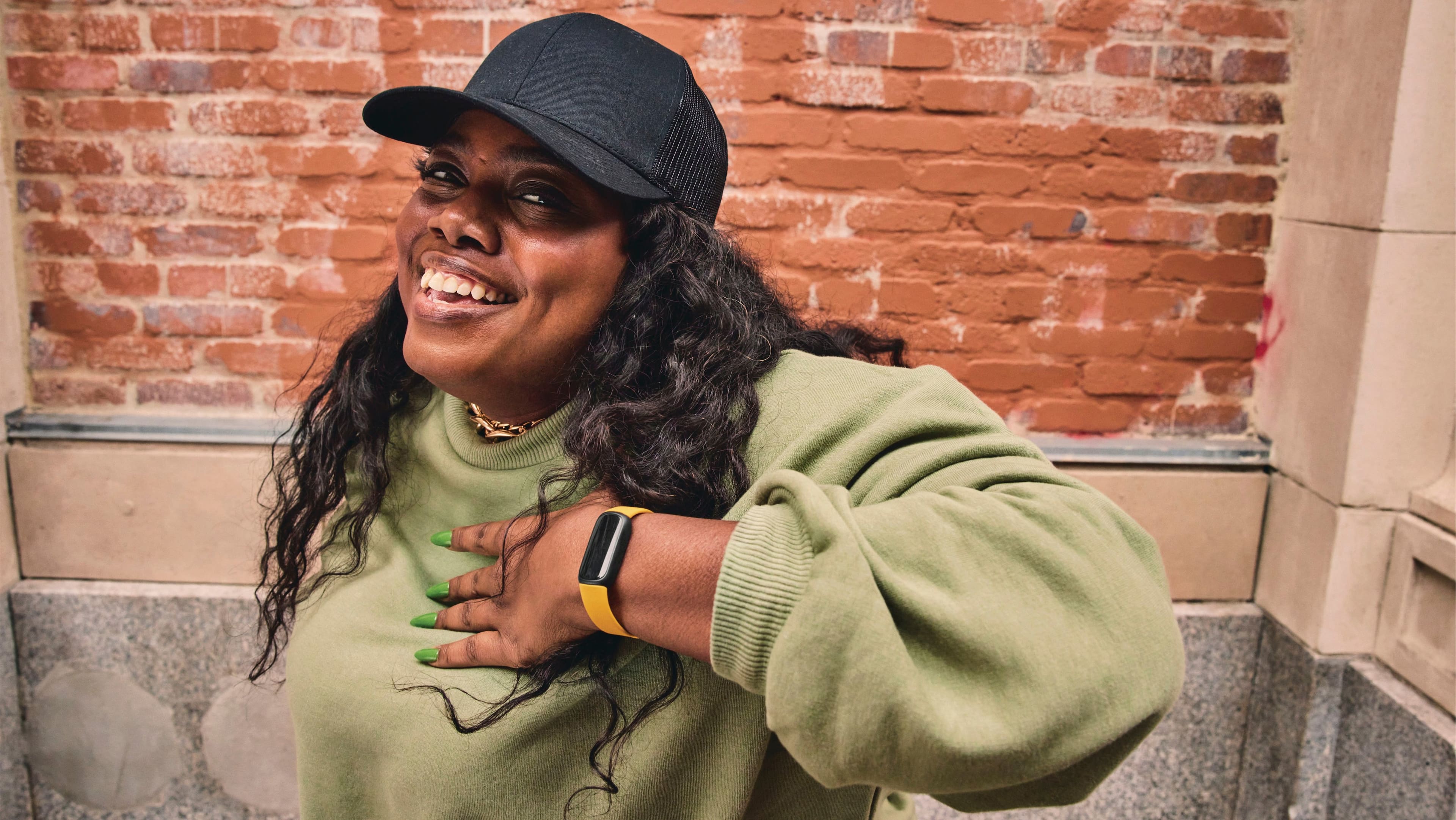 Alt View 2. Fitbit - Inspire 3 Health & Fitness Tracker - Morning Glow.