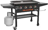 Blackstone - Original 36 In. 4-Burner Outdoor Griddle with Foldable Side Shelves - Black