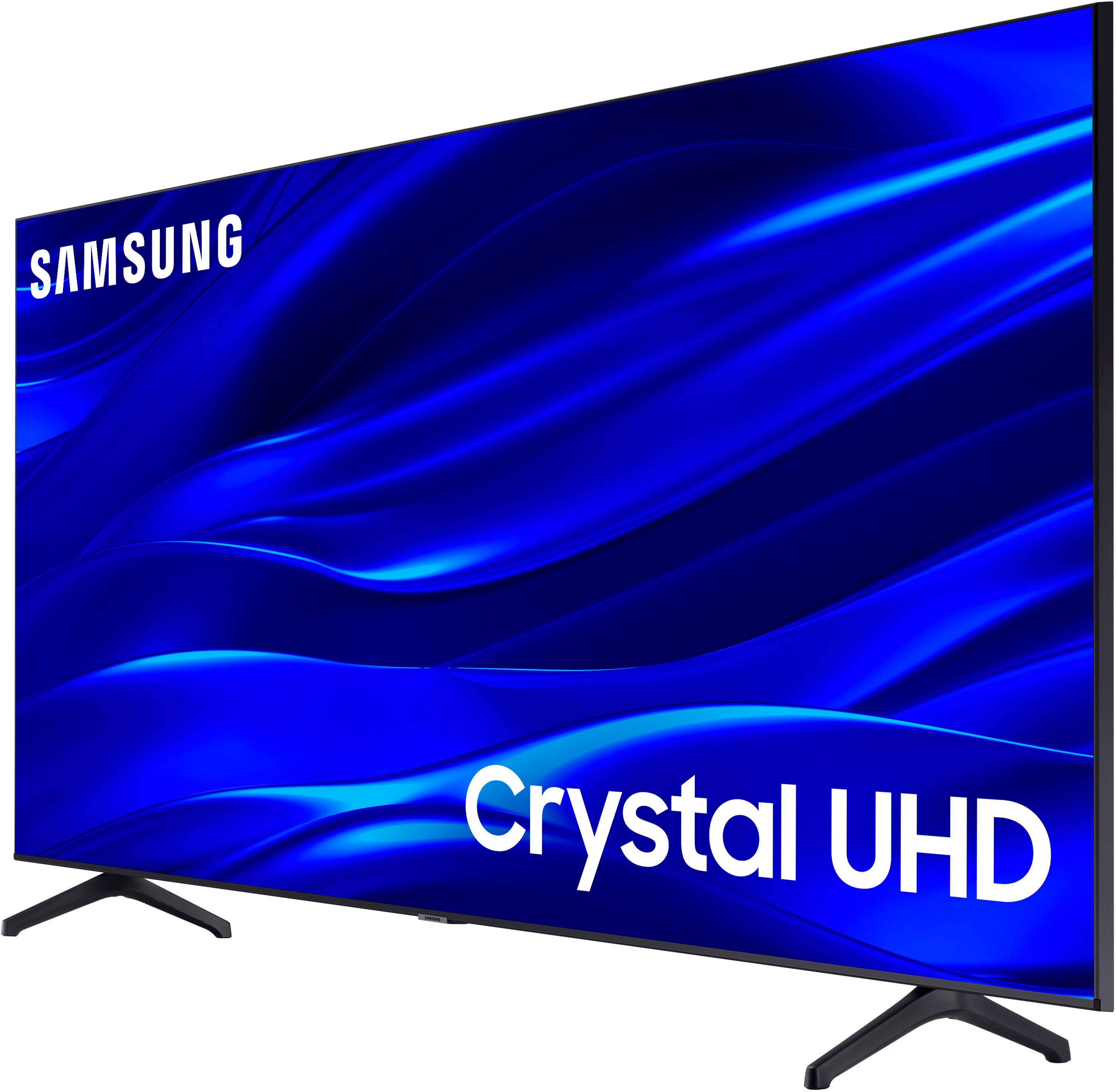 Angle. Samsung - 43" Class TU690T Crystal UHD 4K Smart Tizen TV - Titan Gray.