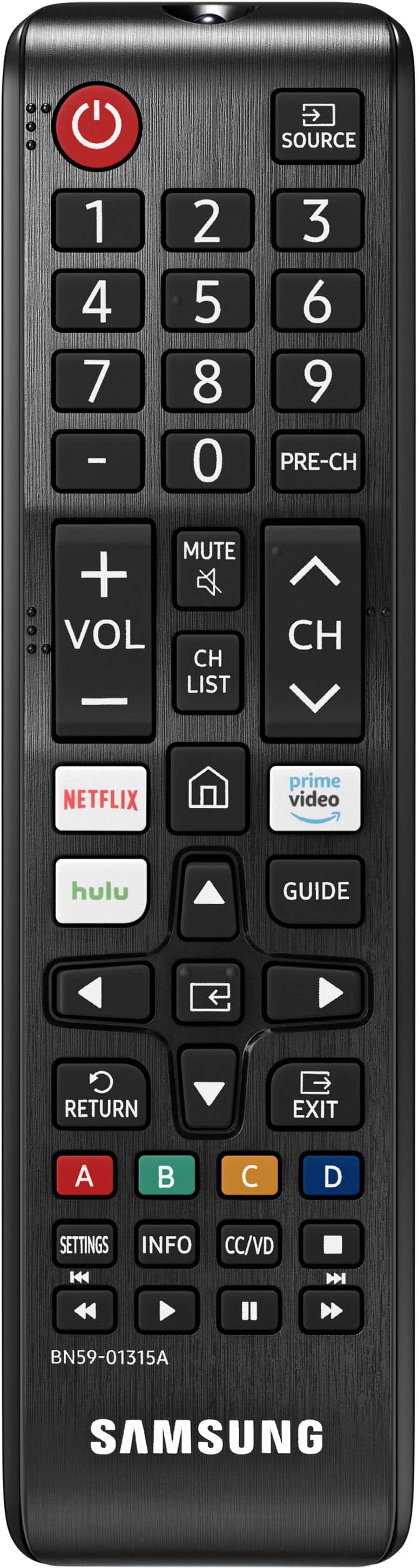 Remote Control. Samsung - 43" Class TU690T Crystal UHD 4K Smart Tizen TV - Titan Gray.