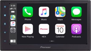 Pioneer - 6.8" Wireless Android Auto/Apple CarPlay Bluetooth Digital Media Receiver - Black - Angle_Zoom