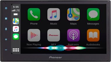 Pioneer - 6.8" Wireless Android Auto™ and Apple CarPlay® Bluetooth® Digital Media (DM) Receiver - Black - Front_Zoom