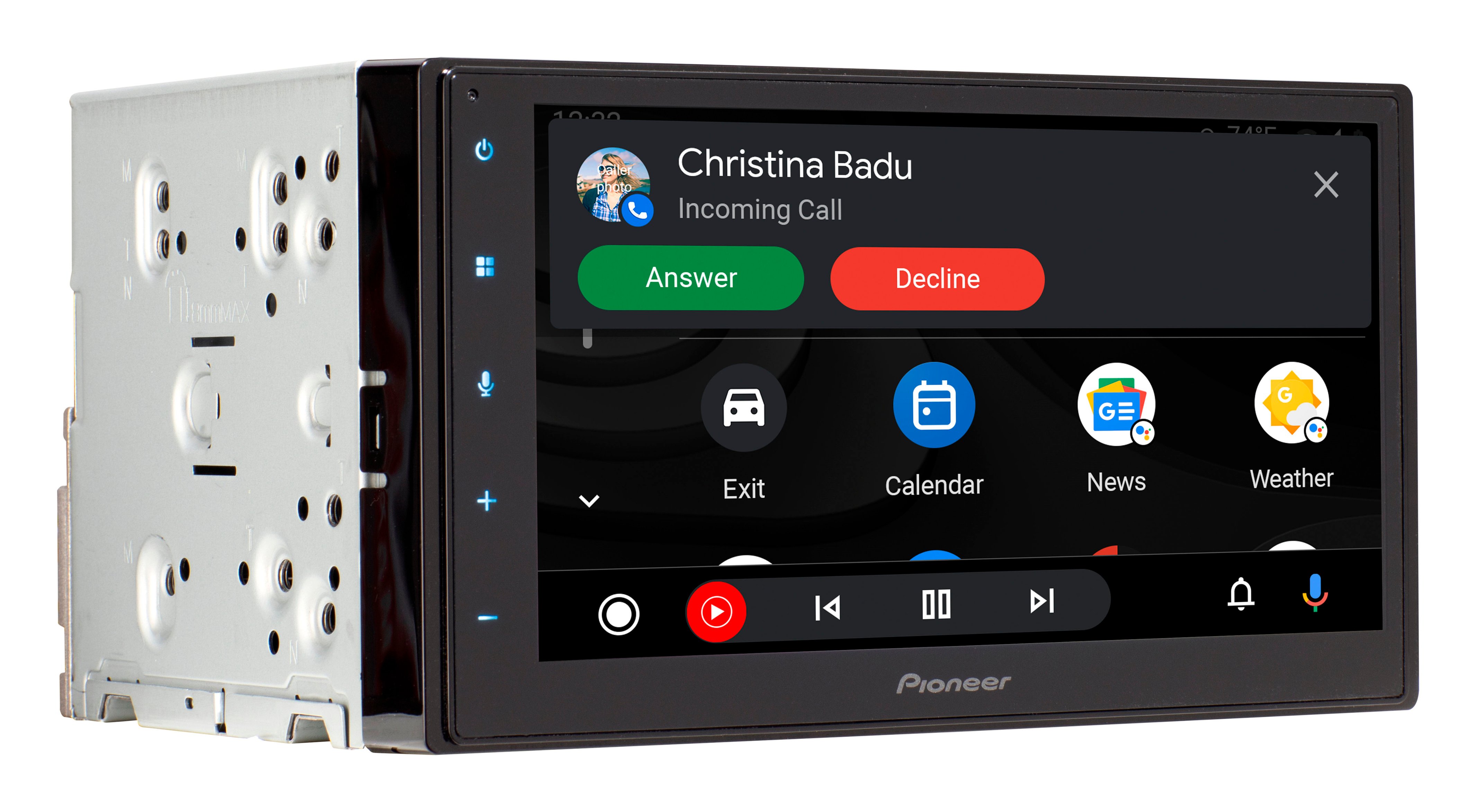 Pioneer 7 Android Auto™ and Apple CarPlay® Bluetooth® Digital Media (DM)  Receiver Black DMH-1500NEX - Best Buy
