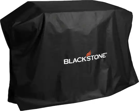 Angle. Blackstone - 28 In. Outdoor Griddle Cover with Adjustable Straps - Black.