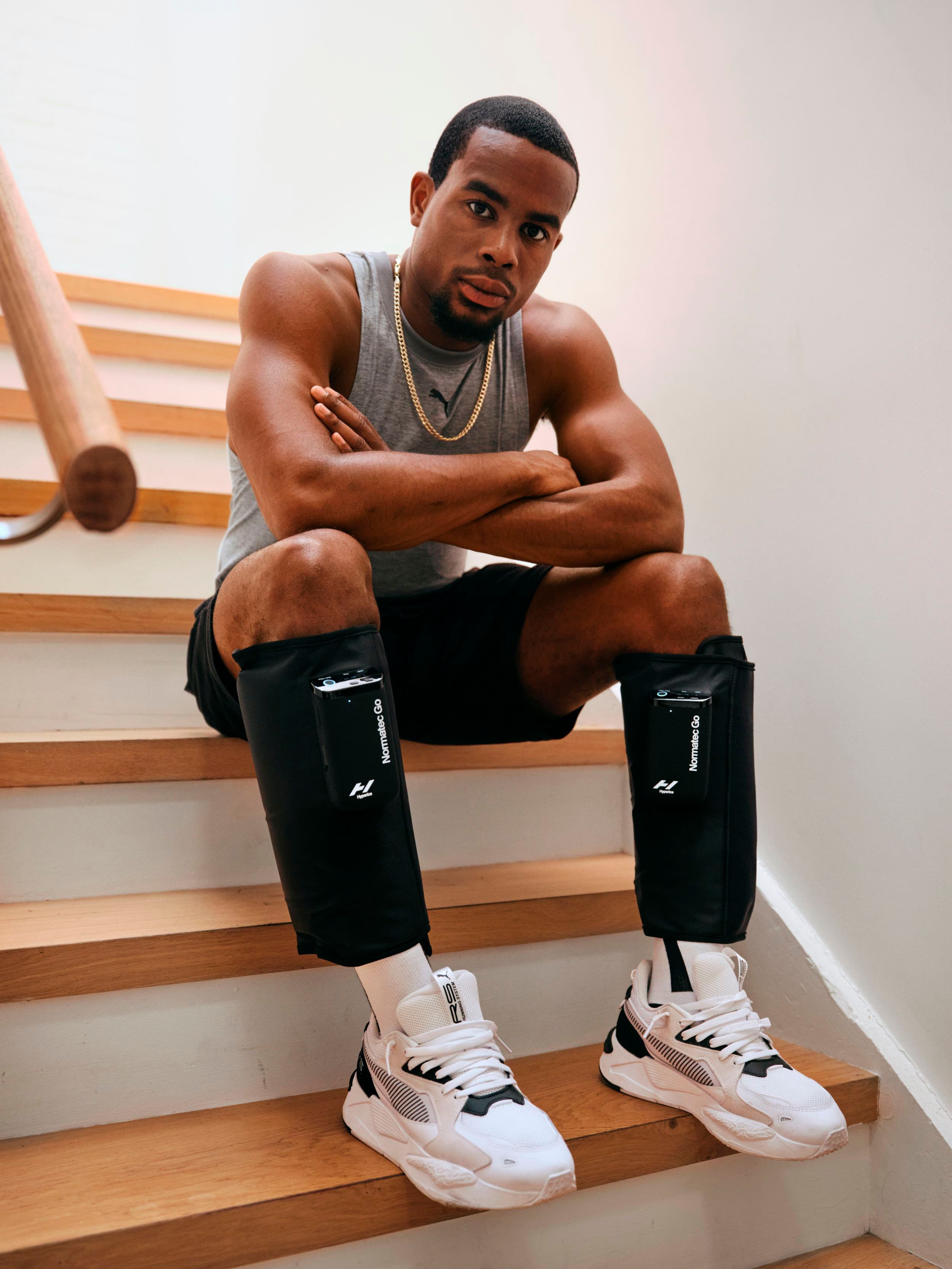 Alt View 27. Hyperice - Normatec Go - Black.