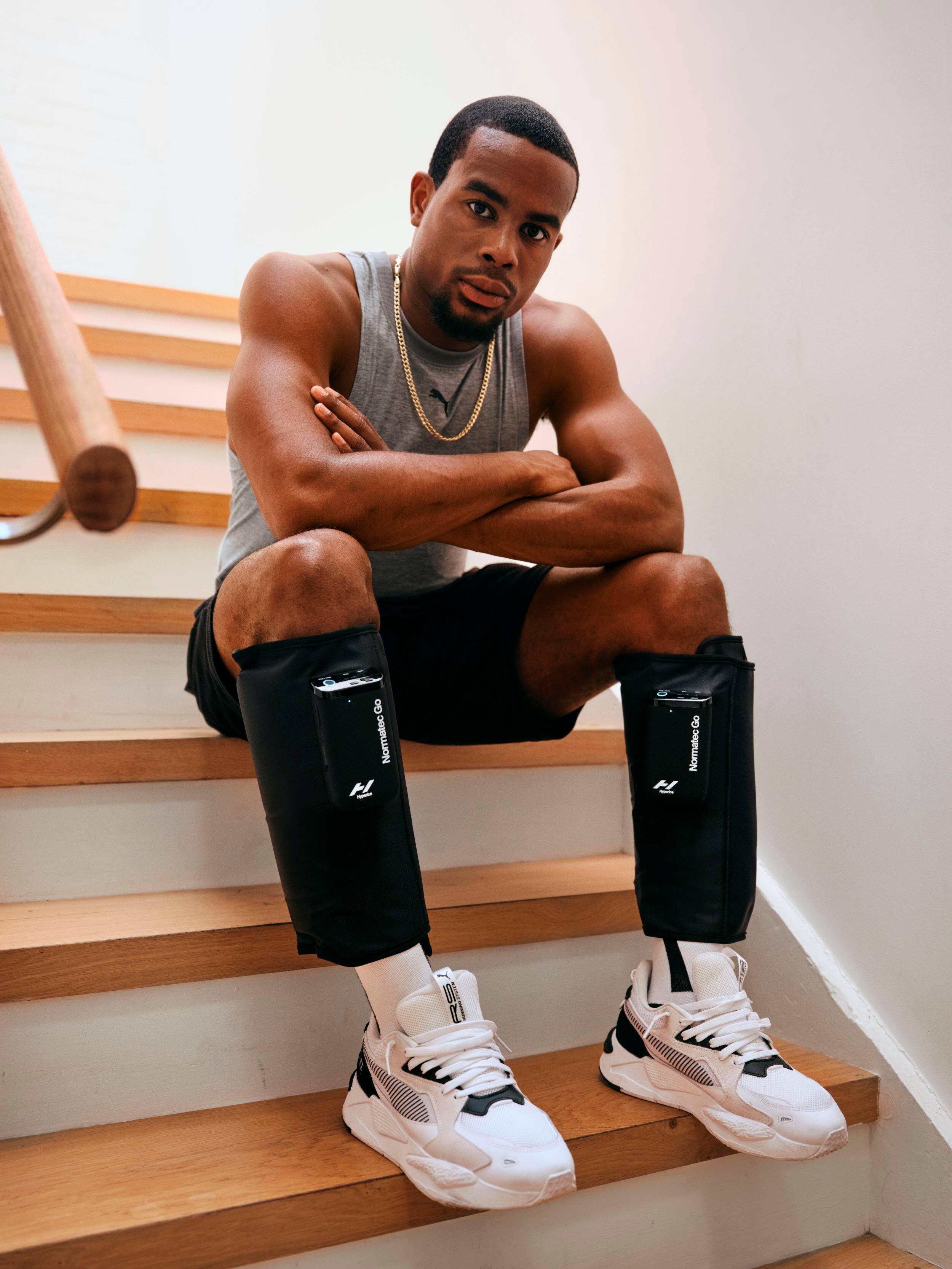 Alt View 27. Hyperice - Normatec Go - Black.