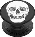 Front. PopSockets - PopGrip Cell Phone Grip & Stand - Shaky Bones White.
