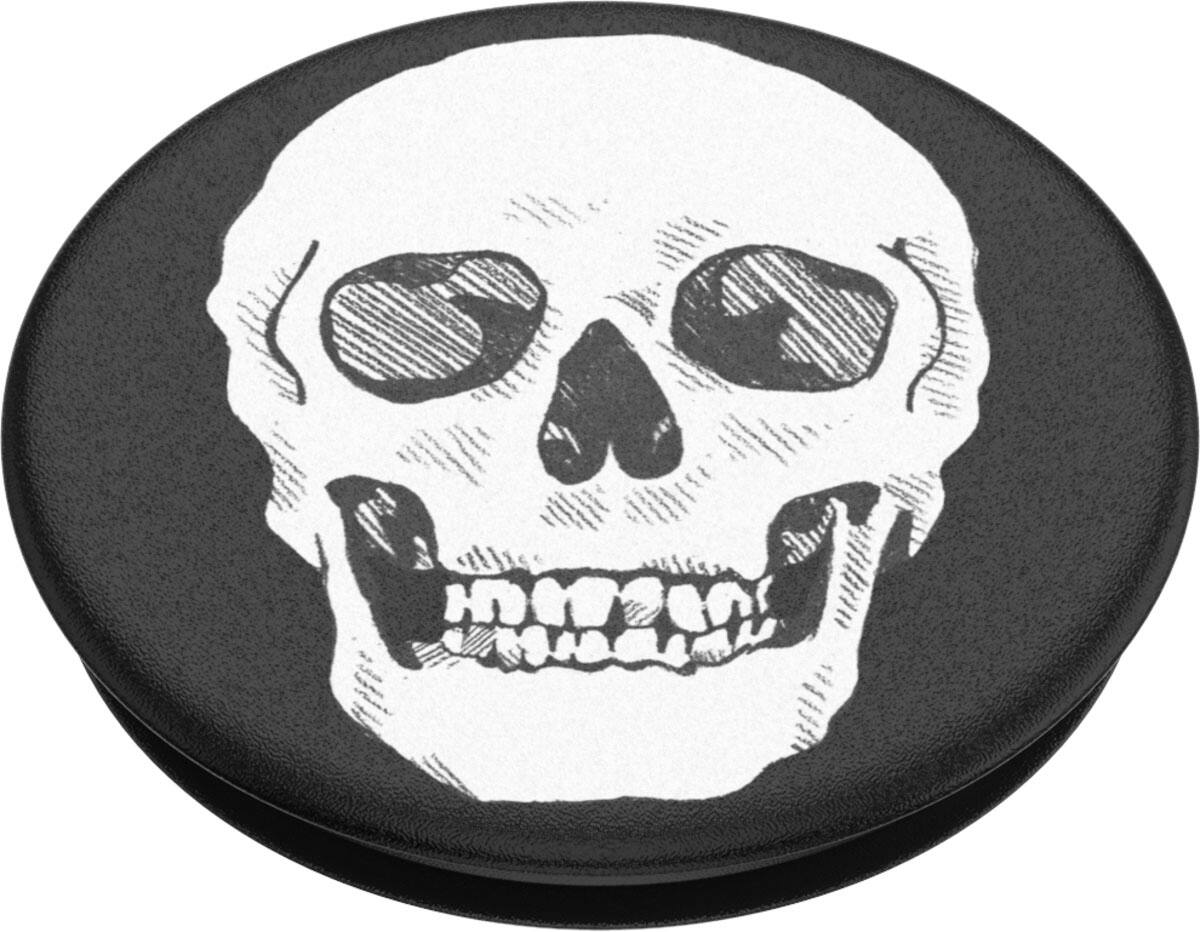 Left. PopSockets - PopGrip Cell Phone Grip & Stand - Shaky Bones White.