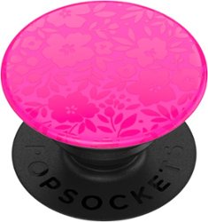 PopSockets - PopGrip Cell Phone Grip and Stand - Fuchsia Floral - Front_Zoom