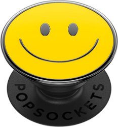 PopSockets - PopGrip Premium Cell Phone Grip and Stand - Enamel Be Happy - Front_Zoom