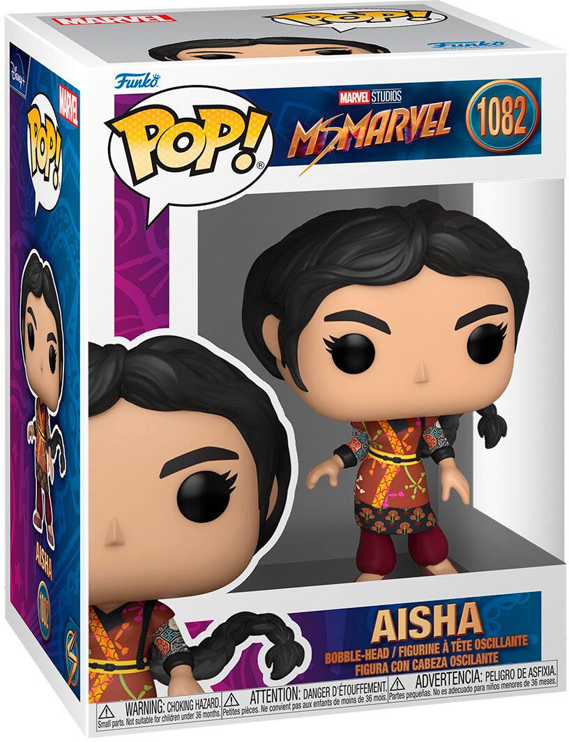 Angle. Funko - POP! Marvel: Ms. Marvel - Aisha.