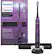 Angle. Philips Sonicare - 9000 Special Edition Rechargeable Toothbrush, HX9911/91 - Black/Purple.