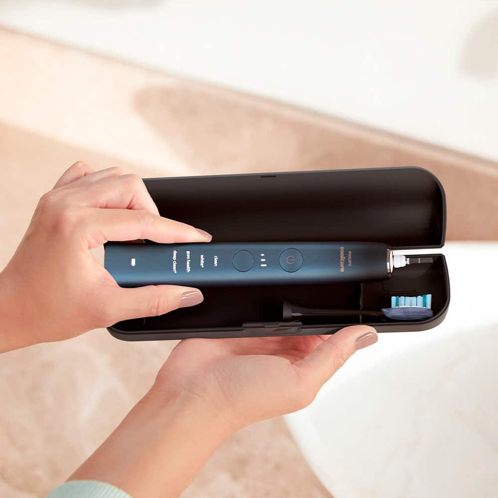 Alt View 12. Philips Sonicare - 9000 Special Edition Rechargeable Toothbrush - Blue/Black.