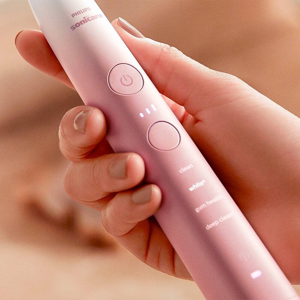 Alt View 17. Philips Sonicare - 9000 Special Edition Rechargeable Toothbrush - Pink/White.