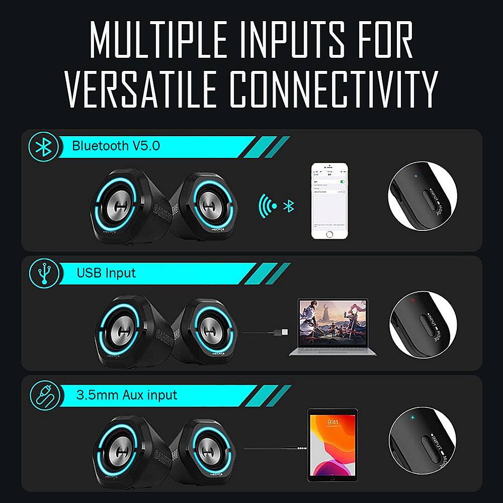 MULTIPLE INPUTS FOR VERSATILE CONNECTIVITY
Bluetooth V5.0
USB Input
3.5mm Aux input