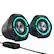 Left. Edifier - G1000 2.0 Bluetooth Gaming Speakers with RGB Lighting (2-Piece) - Black.