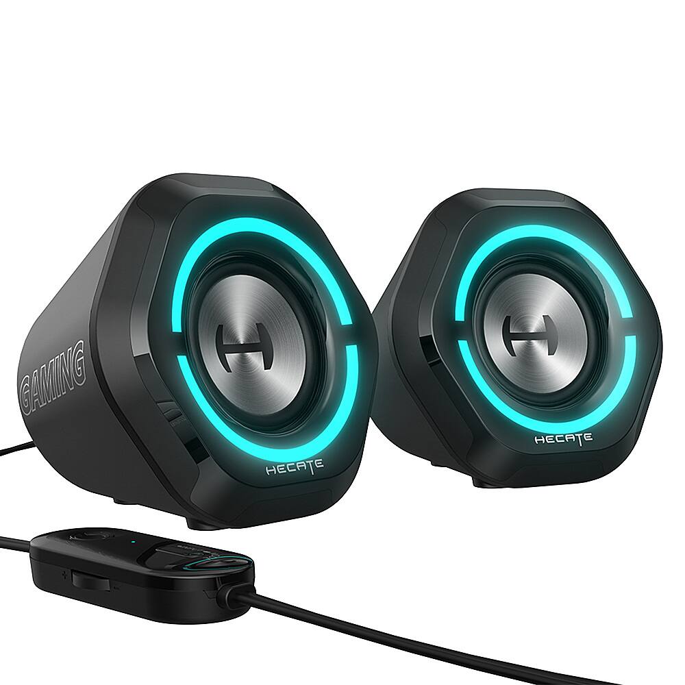 Left. Edifier - G1000 2.0 Bluetooth Gaming Speakers with RGB Lighting (2-Piece) - Black.