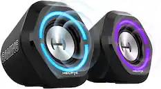 Front. Edifier - G1000 2.0 Bluetooth Gaming Speakers with RGB Lighting (2-Piece) - Black.