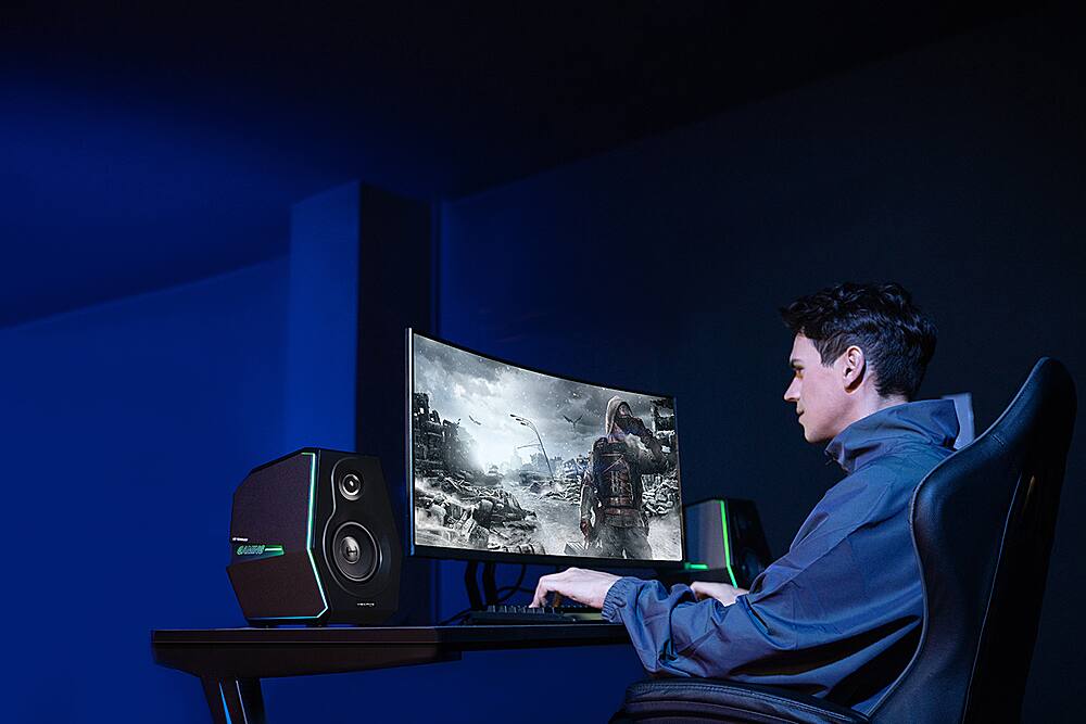 Alt View 18. Edifier - G5000 2.0 Bluetooth Gaming Speakers (2-Piece) - Black.