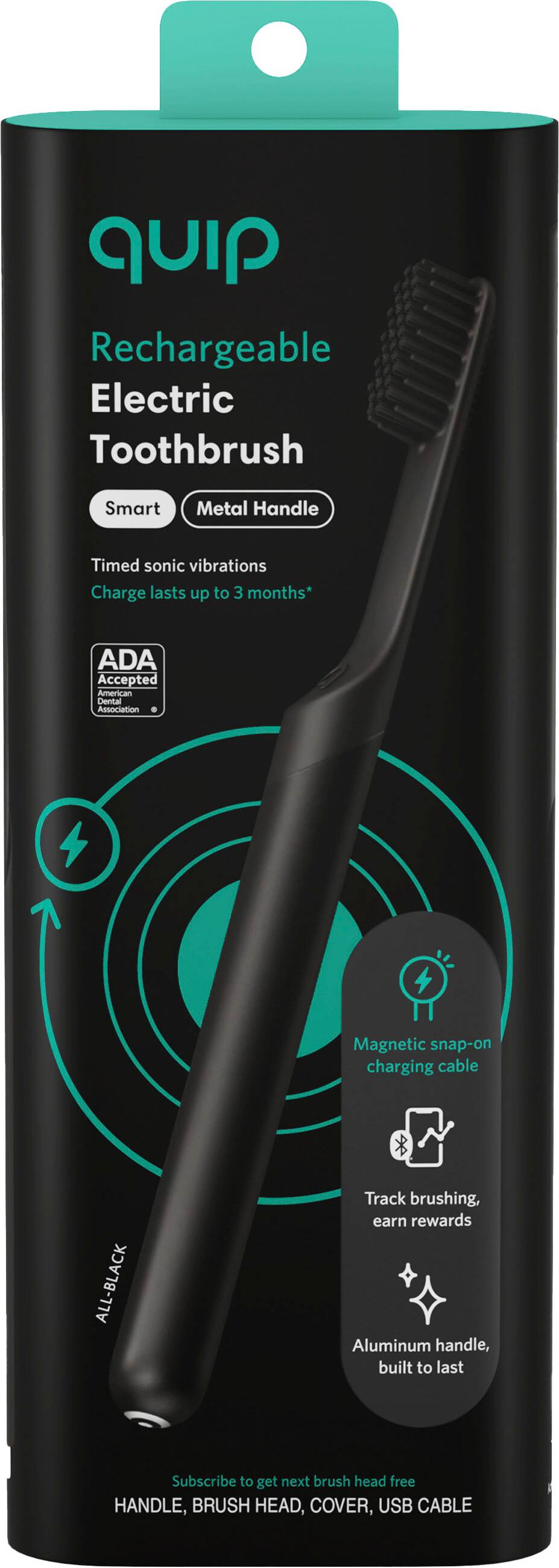 Best Buy: Quip Smart, Rechargeable Toothbrush All-Black 920-00193