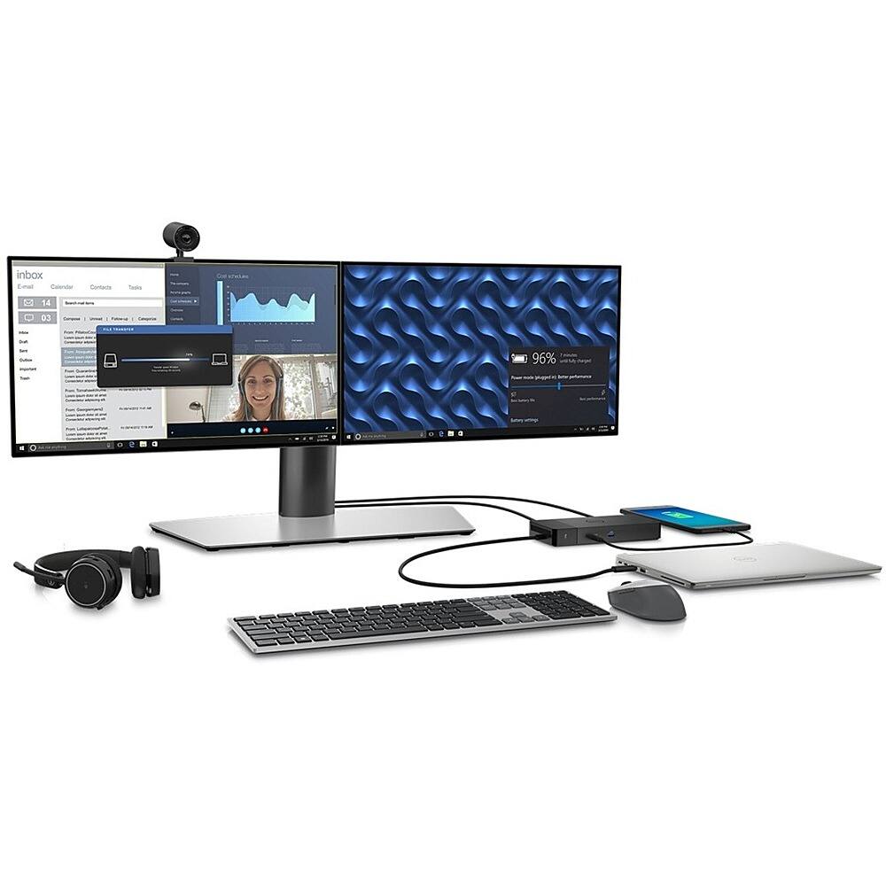 Alt View 17. Dell - WD22TB4 Thunderbolt 4 Docking Station - Black.