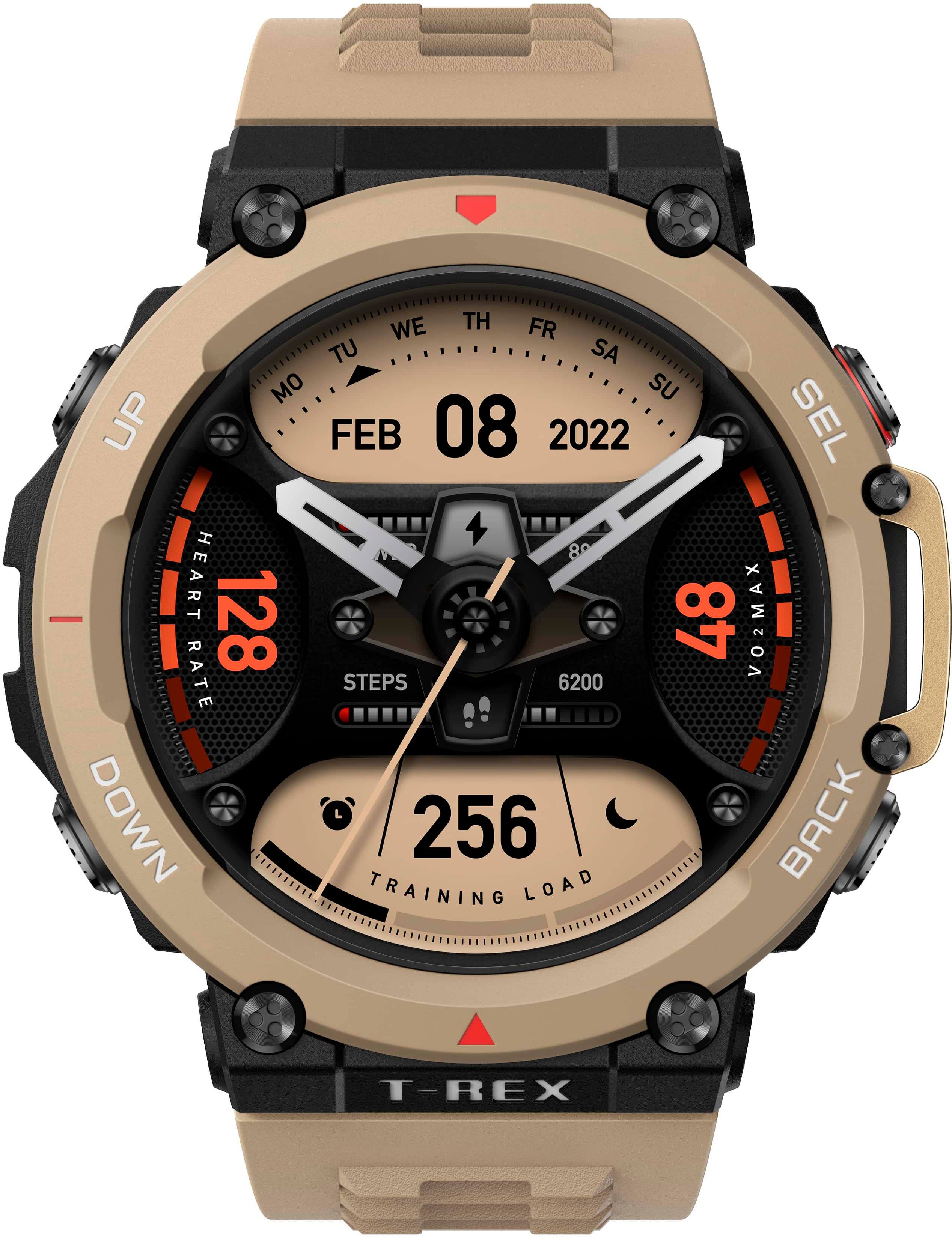 Best Buy Amazfit T Rex 2 Outdoor Smartwatch 35 3mm Polymer Alloy 