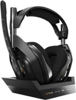 Astro Gaming - Refurbished A50 Wireless Dolby Atmos Over-the-Ear Gaming Headset for Xbox Series X|S, Xbox One, and PC with Base Station - Black - Front_Zoom