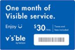 Visible - One Month Prepaid Unlimited Data Plan & SIM Kit