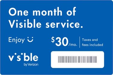 Visible - One Month Prepaid Unlimited Data Plan & SIM Kit - Front_Zoom