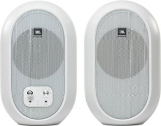 JBL - 2.0 104BT Powered Desktop Multimedia Speakers with Bluetooth, AUX, RCA, and TRS inputs. - White - Front_Zoom