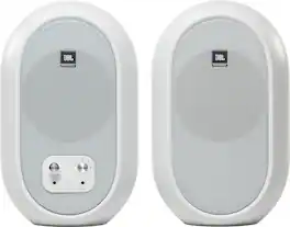 JBL - Refurbished Excellent - 2.0 104BT Powered Desktop Multimedia Speakers with Bluetooth, AUX, RCA, and TRS inputs - White