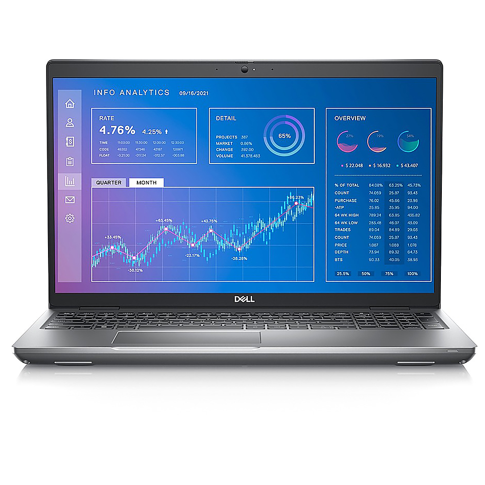 Dell – Precision 3000 15.6″ Laptop – Intel Core i7 – 16 GB Memory – NVIDIA T600 – 512 GB SSD – Titan Gray