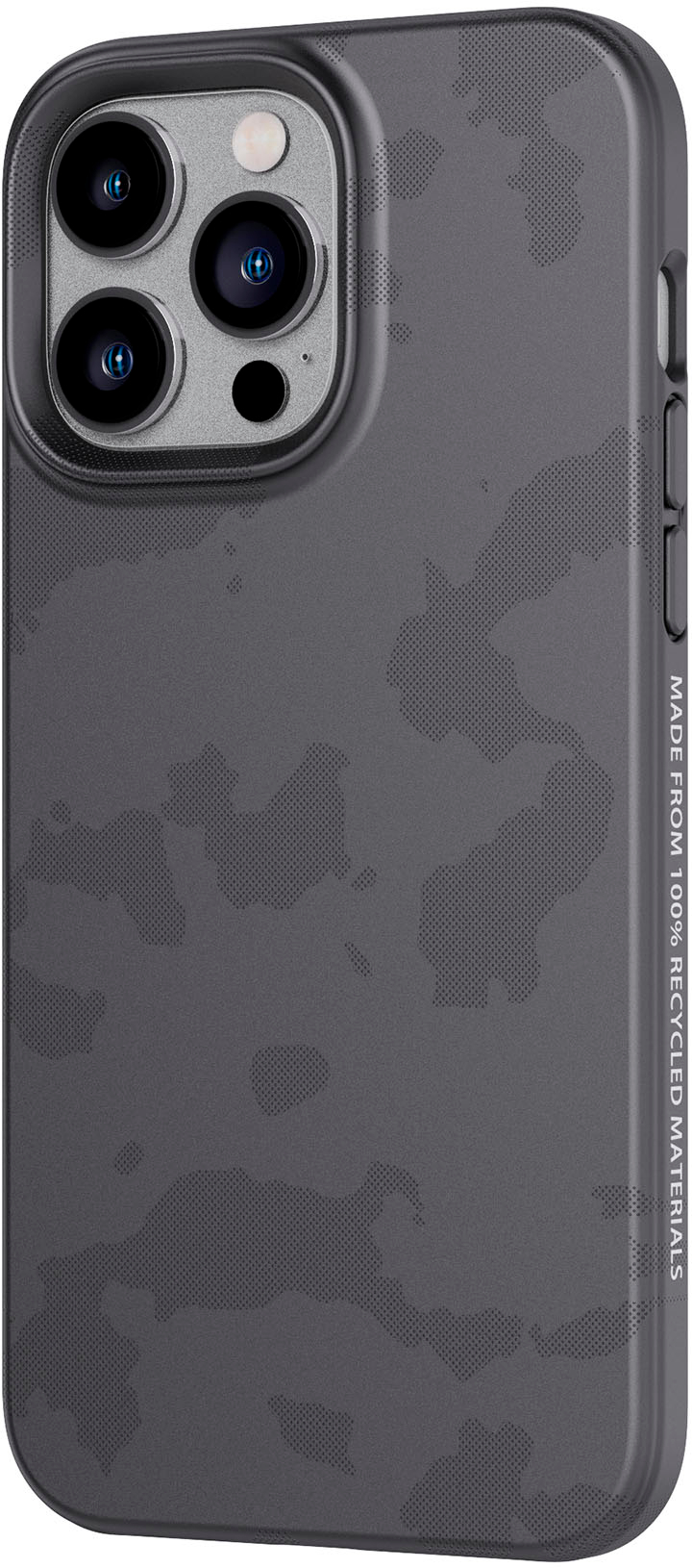 Angle View: Tech21 - Recovrd Case for Apple iPhone 14 Pro Max - Black