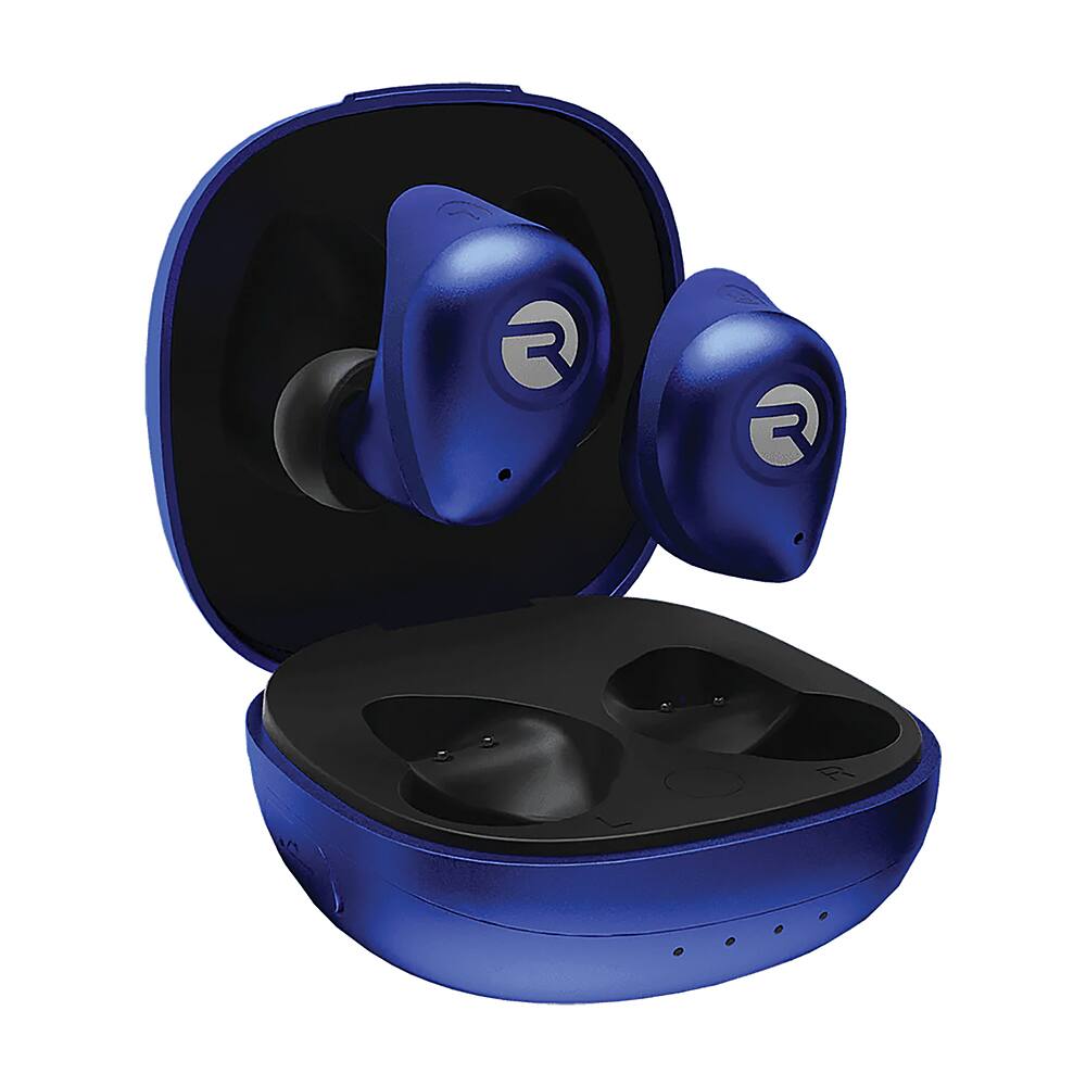 Alt View 14. Raycon - The Fitness In-Ear True Wireless Bluetooth Earbuds with Microphone and Charging Case - Electric Blue.