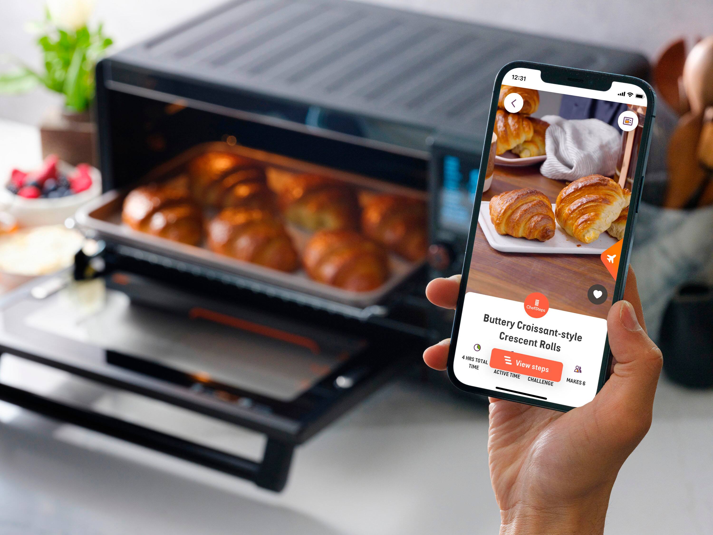 Alt View 11. Breville - Joule 1.0 Cubic Ft Oven Air Fryer Pro - Black Stainless Steel.